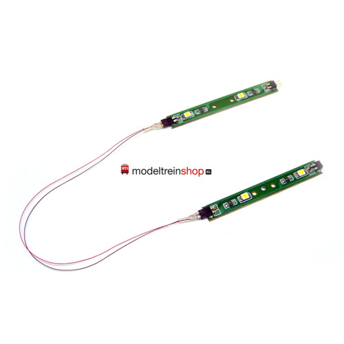 L-1593 H0 - Led Strip 6 cm 3volt - Led Kleur Warm Wit - Modeltreinshop