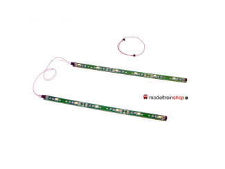 L-1595 H0 - Led Strip 18cm 3volt - Led Kleur Warm Wit - Modeltreinshop