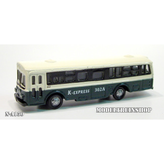 N Auto Bus Wit-Groen - Metaal - Modeltreinshop
