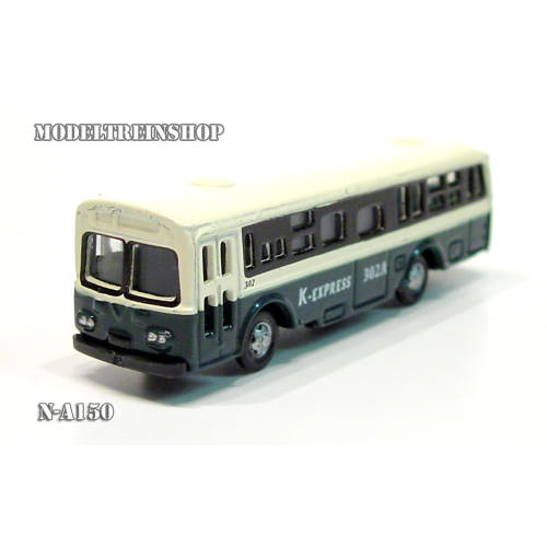 N Auto Bus Wit-Groen - Metaal