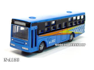 N Auto Bus Blauw - Metaal - Modeltreinshop