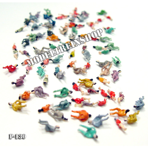 Z P-130 Zittende Figuren 50 stuks - Modeltreinshop