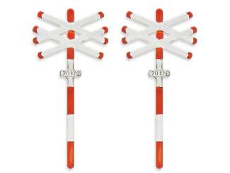 Artitec H0 387.54 Andreaskruis dubbel (2 stuks) kant en klaar geverfd - Modeltreinshop