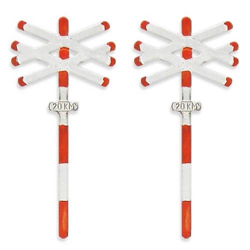 Artitec H0 387.54 Andreaskruis dubbel (2 stuks) kant en klaar geverfd - Modeltreinshop