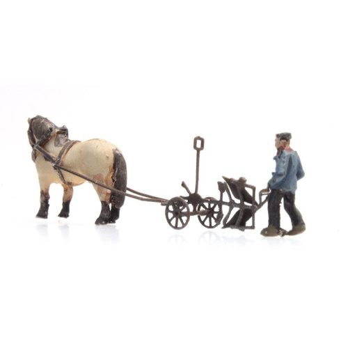 Artitec Z 322.023 Paard en ploeg kant-en-klaar, geverfd - Modeltreinshop