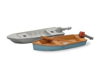 Artitec H0 387.10 Sportvissersboten modern (2x) kant en klaar resin, geverfd - Modeltreinshop