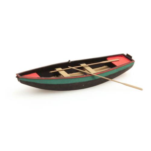 Artitec H0 387.09 Stalen roeiboot groen kant-en-klaar - Modeltreinshop