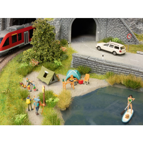 Noch H0 16201 figuren en alles voor op de camping - Modeltreinshop