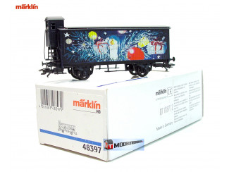 Marklin H0 48397 Goederenwagen met remhuisje Kerst 1997 - Modeltreinshop