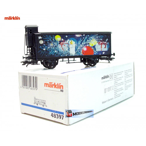 Marklin H0 48397 Goederenwagen met remhuisje Kerst 1997 - Modeltreinshop