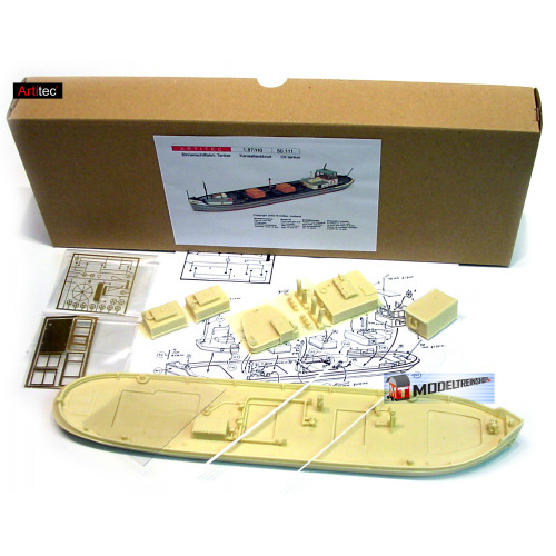 Artitec H0 50.111 Kanaaltankboot bouwpakket - Modeltreinshop