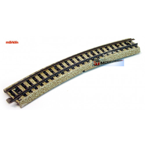 Marklin M Rail H0 5100 Gebogen 1/1 - 18,8 cm - Modeltreinshop