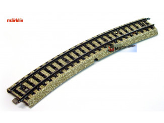 Marklin M Rail H0 5100 Gebogen 1/1 - 18,8 cm - Modeltreinshop