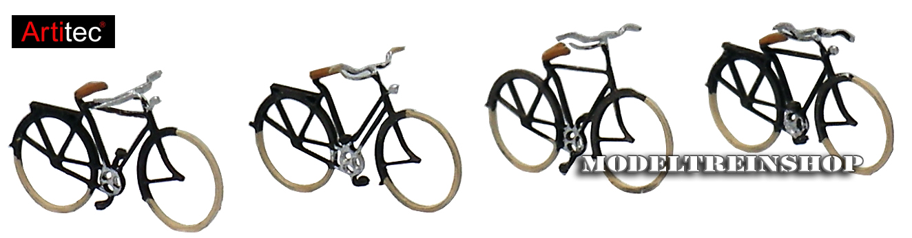 Artitec N 14.155 Duitse fietsen 1920-1960, 1:160, bouwpakket geëtst, ongeverfd - Modeltreinshop