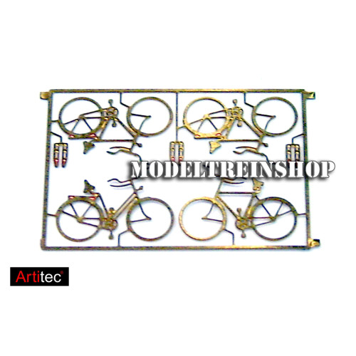 Artitec N 14.155 Duitse fietsen 1920-1960, 1:160, bouwpakket geëtst, ongeverfd - Modeltreinshop