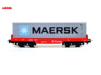 Marklin H0 29453 Containerwagen 1x 40 ft container Maersk - Modeltreinshop