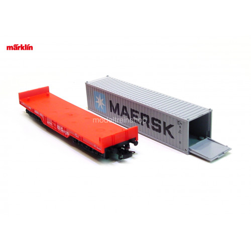 Marklin H0 29453 Containerwagen 1x 40 ft container Maersk - Modeltreinshop