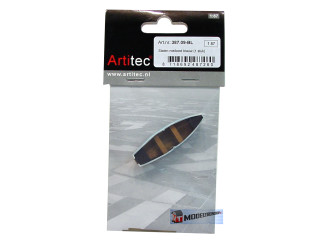 Artitec H0 387.09 Stalen roeiboot blauw kant-en-klaar - Modeltreinshop