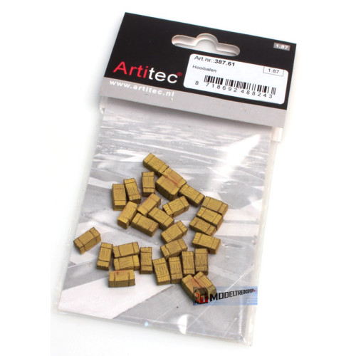 Artitec H0 387.61 Hooibalen kant-en-klaar 30 stuks, geverfd - Modeltreinshop