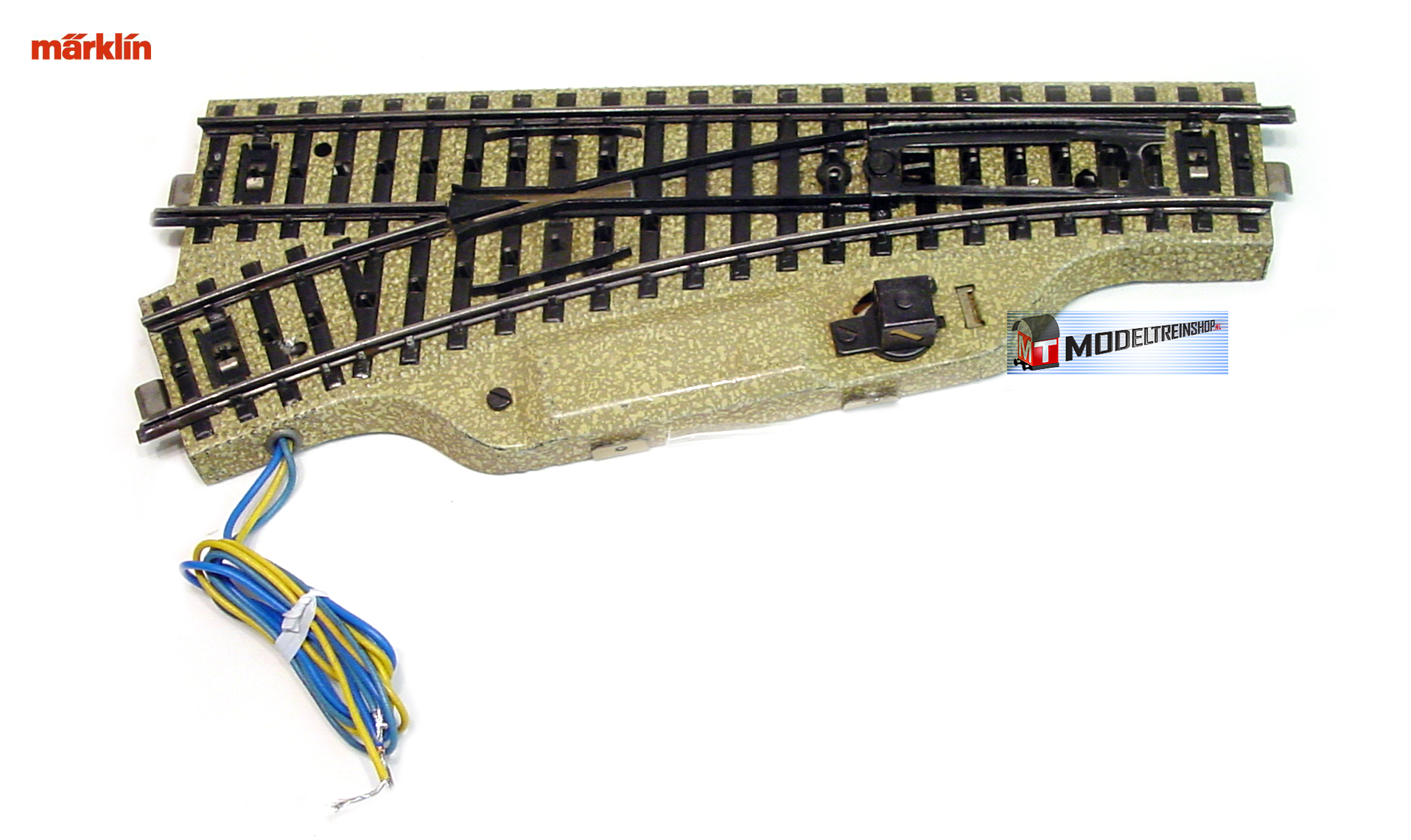 Augment Glimp zwaar Marklin M Rail H0 5203G Elektrische Rechte wissel Links met grote lantaarn  - Modeltreinshop