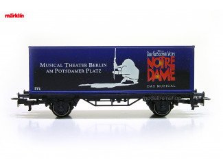 Marklin H0 4482 055 - 99714 containerwagen Musical Der Glockner von Notre Dame - Modeltreinshop