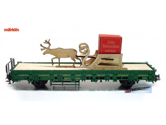 Marklin H0 48414 Lageboordwagen erop houdsnijwerk arreslee met rendier - Modeltreinshop