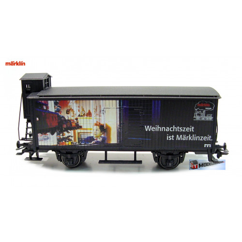 Marklin H0 4890 076 Wagen met Remhuisje Weihnachtszeit - Kerst - Modeltreinshop