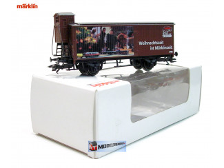 Marklin H0 4890 102 en 094 Wagen met Remhuisje Weihnachtszeit ist Märklinzeit - Kerst - Modeltreinshop