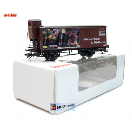 Marklin H0 4890 102 en 094 Wagen met Remhuisje Weihnachtszeit ist Märklinzeit - Kerst - Modeltreinshop