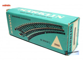 Marklin M Rail H0 5100 Gebogen 1/1 - 18,8 cm 10 stuks in OVP - Modeltreinshop