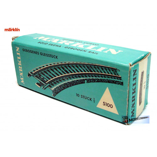 Marklin M Rail H0 5100 Gebogen 1/1 - 18,8 cm 10 stuks in OVP - Modeltreinshop