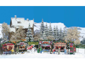 Bush H0 1059 Kerstmarkt stallen - Modeltreinshop