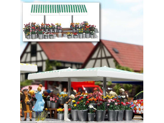 Bush H0 1072 Marktkraam Bloemenstal - Modeltreinshop