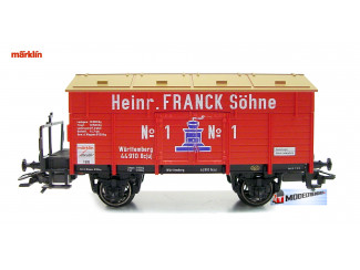 Marklin H0 46969 Insider 1996 Heinr. FRANCK Söhne" und "No 1", blaue Kaffeemühle. - Modeltreinshop