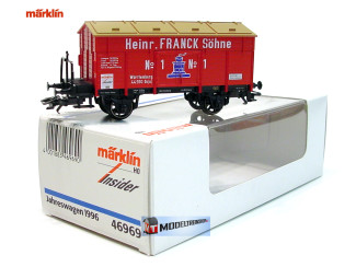 Marklin H0 46969 Insider 1996 Heinr. FRANCK Söhne" und "No 1", blaue Kaffeemühle. - Modeltreinshop