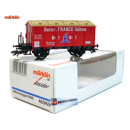 Marklin H0 46969 Insider 1996 Heinr. FRANCK Söhne" und "No 1", blaue Kaffeemühle. - Modeltreinshop