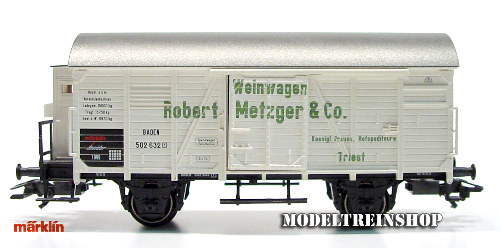 Marklin H0 48754 Insider 1999 Robert Metzger & Co" und "Koenigl. Preuss - Modeltreinshop