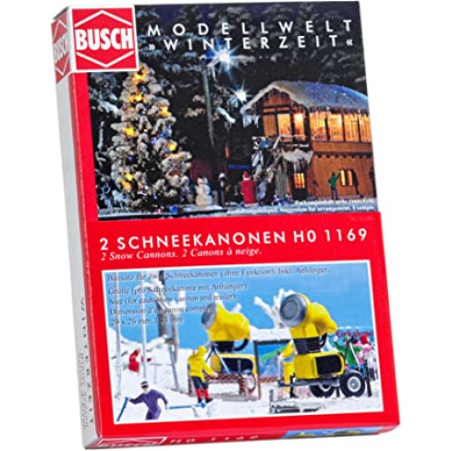 Busch H0 1169 twee sneeuwkannonen - Modeltreinshop