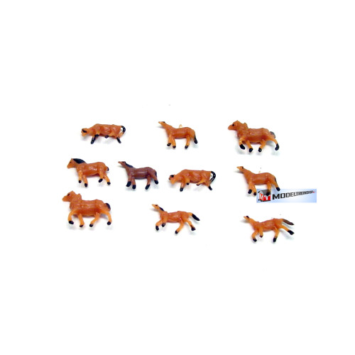 N P-701 Paarden 10 stuks - Modeltreinshop