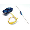 N - Auto Blauw met Voor- en Achter Led licht - Modeltreinshop