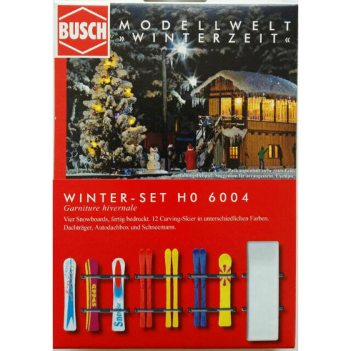 Busch H0 6004 Winter ski set - Modeltreinshop