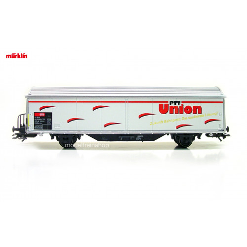 Marklin H0 4735 927 Schuifdakwagen PTT Union - Modeltreinshop