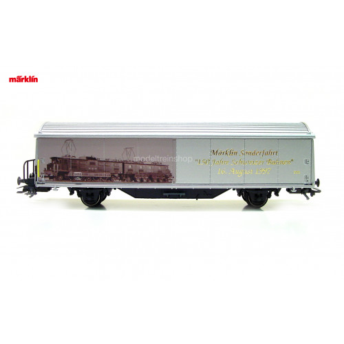 Marklin H0 4735 S12 Schuifdakwagen Marklin Sonderfahrt 150 Jahre Schweizer Bahnen 16 August 1997 Modeltreinshop