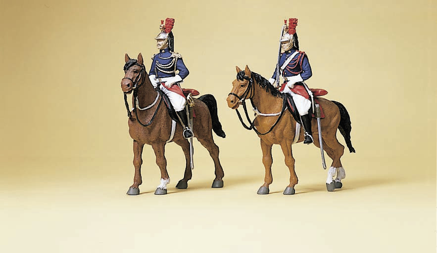 Preiser H0 10435 Republikeinse Garde te paard - Modeltreinshop