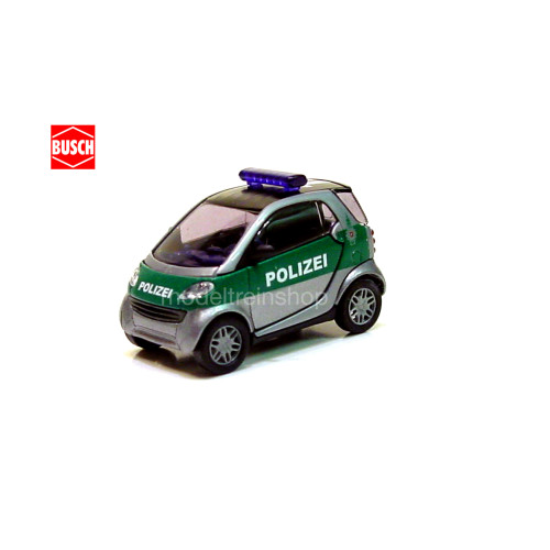 Busch H0 48910 Smart City Coupe Polizei - Modeltreinshop
