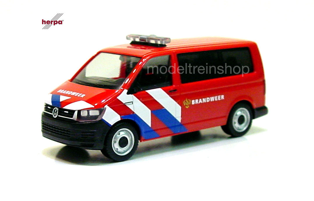 Herpa H0 941907 VW T6 Brandweer nieuwe striping (NL) - Modeltreinshop
