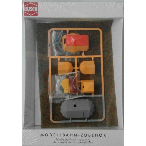 Busch H0 6026 Accessoires voor op de camping tenten - Modeltreinshop