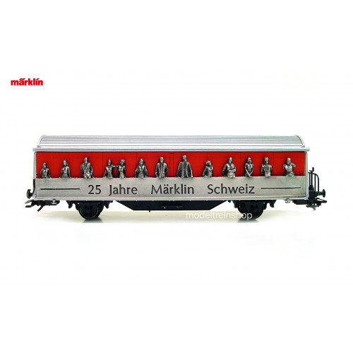 Marklin H0 4735 929 Schuifdakwagen 25 Jahre Märklin Schweiz - Modeltreinshop