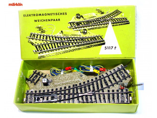 Marklin M Rail H0 5117 Elektrische rechte wissel set - Modeltreinshop