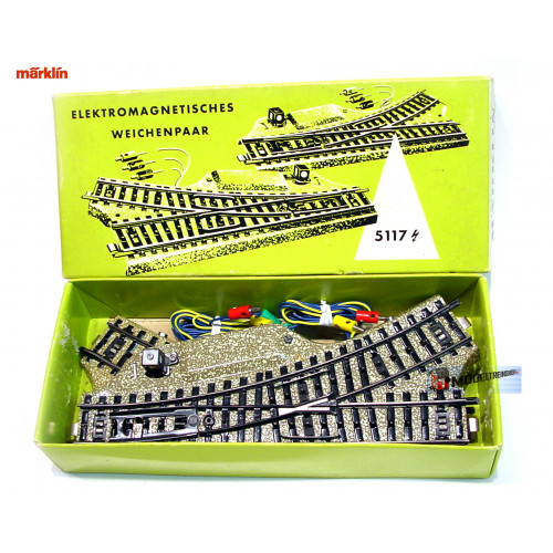 Marklin M Rail H0 5117 Elektrische rechte wissel set - Modeltreinshop